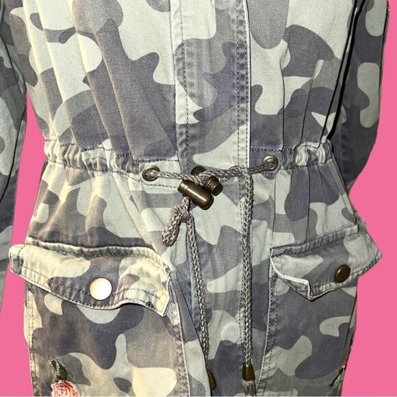 Blue Rain camouflage drawstring waist jacket with hoodie - Picture 10 of 15